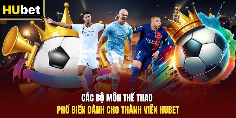 Các bộ môn thể thao phổ biến dành cho thành viên HUbet