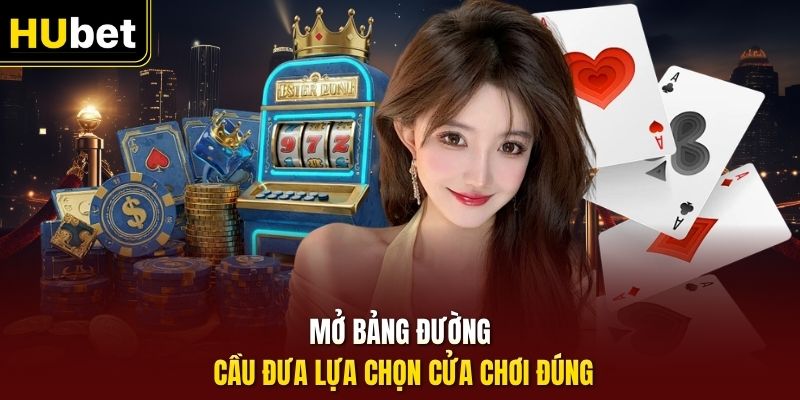 Mở bảng đường cầu đưa lựa chọn cửa chơi đúng